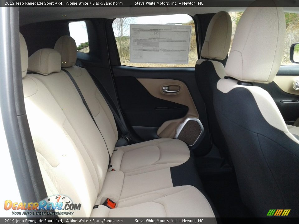 2019 Jeep Renegade Sport 4x4 Alpine White / Black/Sandstorm Photo #13