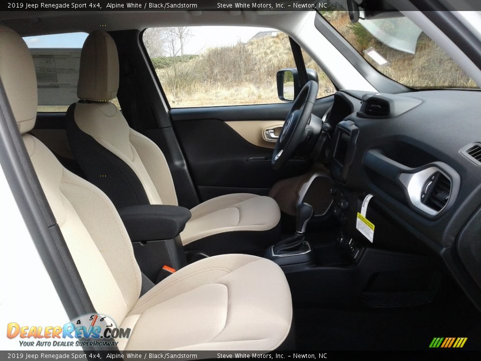2019 Jeep Renegade Sport 4x4 Alpine White / Black/Sandstorm Photo #14