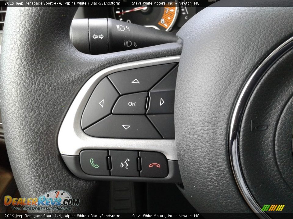 2019 Jeep Renegade Sport 4x4 Alpine White / Black/Sandstorm Photo #16