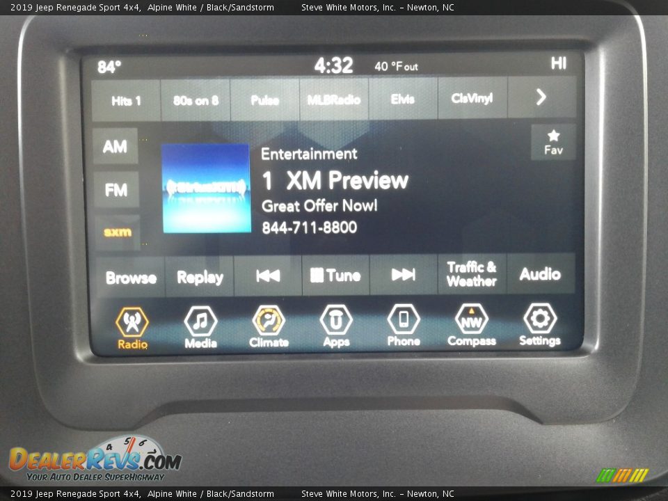 2019 Jeep Renegade Sport 4x4 Alpine White / Black/Sandstorm Photo #20