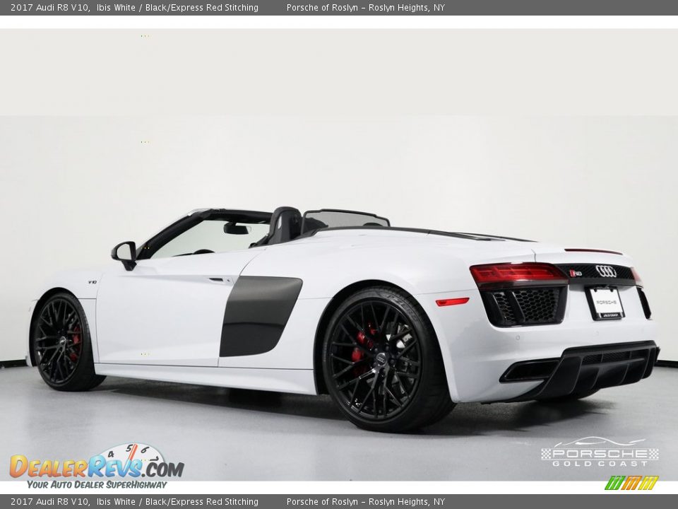 2017 Audi R8 V10 Ibis White / Black/Express Red Stitching Photo #4