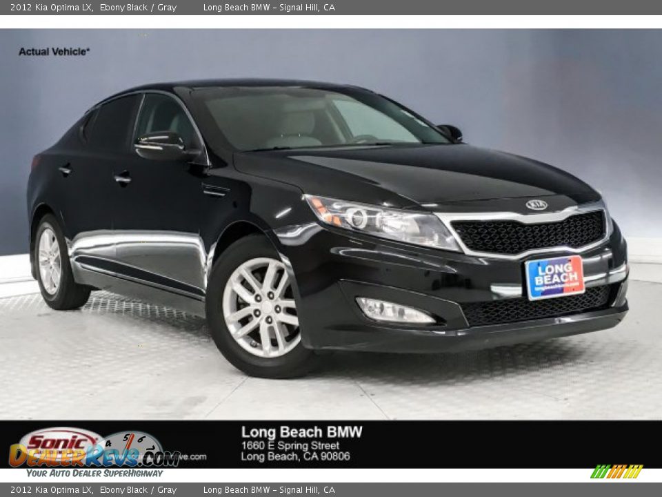2012 Kia Optima LX Ebony Black / Gray Photo #1
