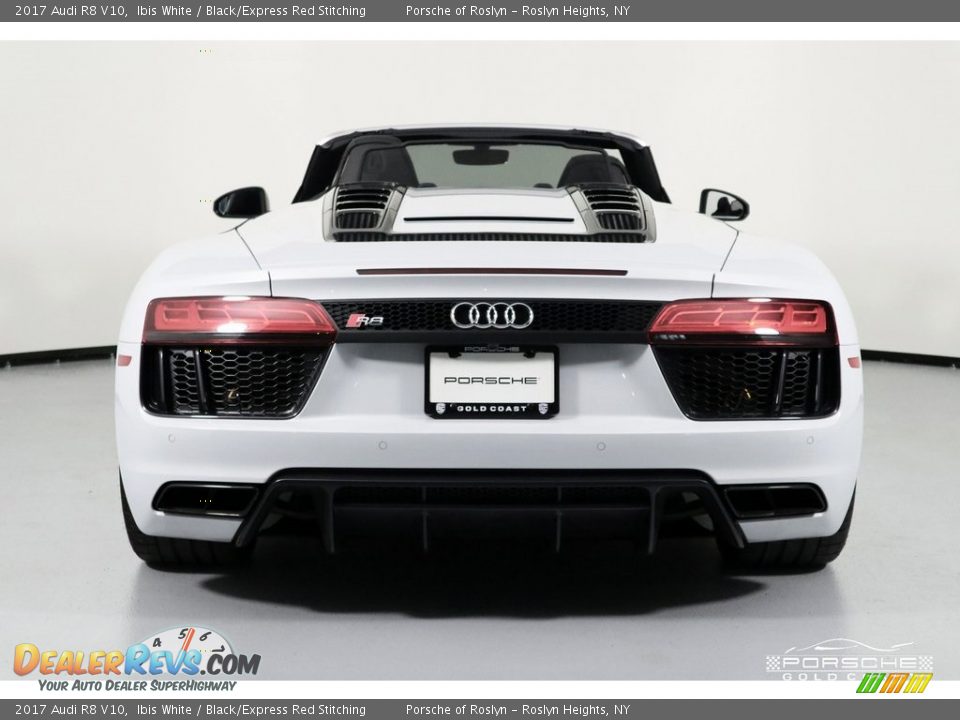 2017 Audi R8 V10 Ibis White / Black/Express Red Stitching Photo #6