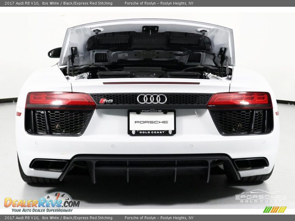 2017 Audi R8 V10 Ibis White / Black/Express Red Stitching Photo #7