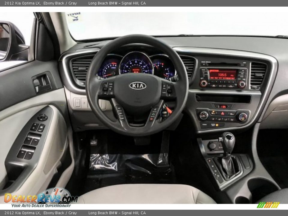 2012 Kia Optima LX Ebony Black / Gray Photo #4