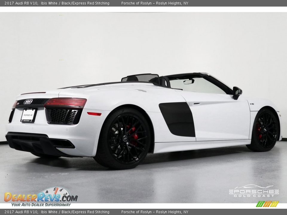2017 Audi R8 V10 Ibis White / Black/Express Red Stitching Photo #9