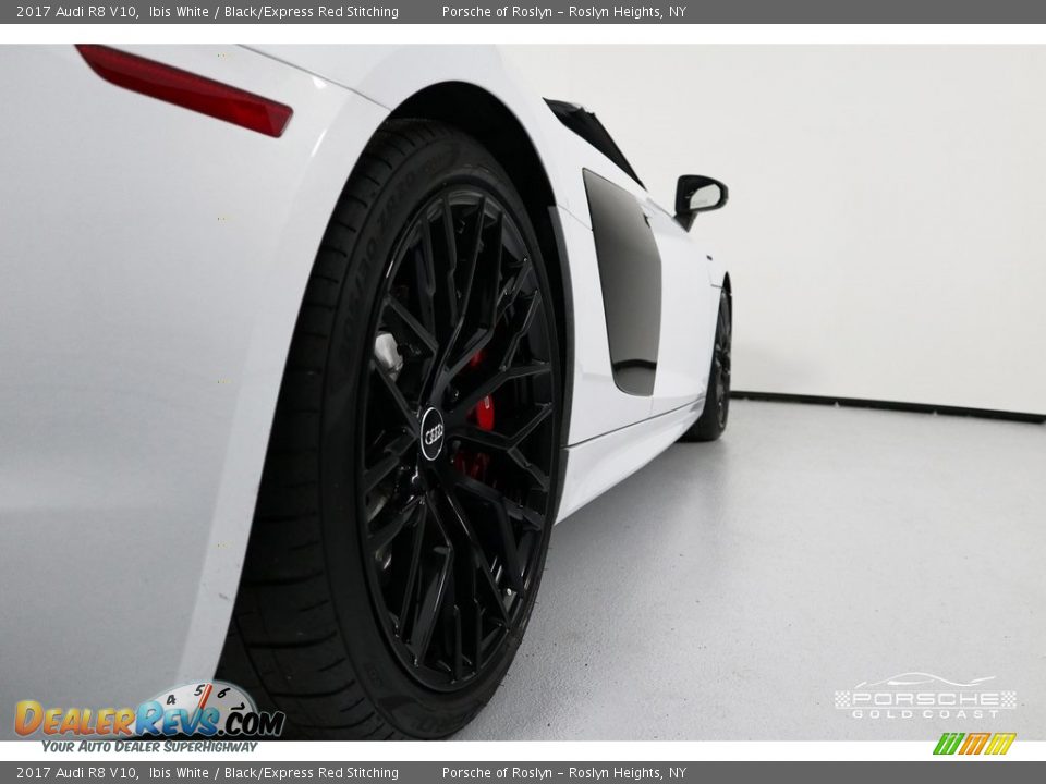 2017 Audi R8 V10 Ibis White / Black/Express Red Stitching Photo #10