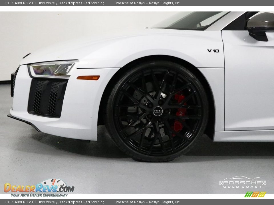 2017 Audi R8 V10 Ibis White / Black/Express Red Stitching Photo #11