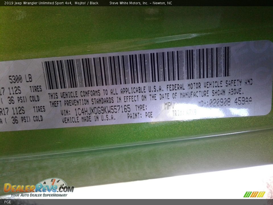 Jeep Color Code PGE Mojito!