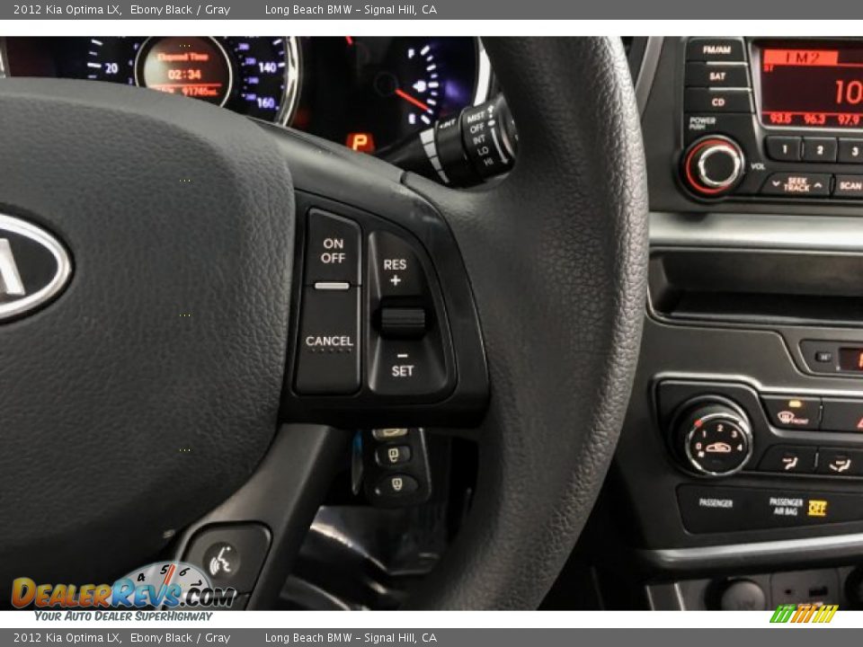 2012 Kia Optima LX Ebony Black / Gray Photo #16