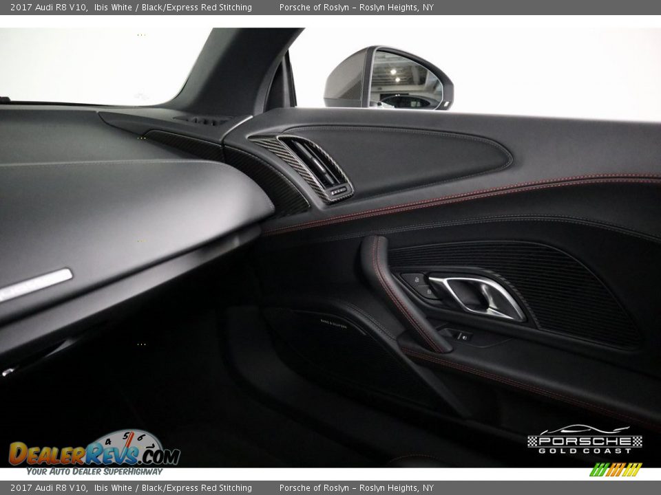 2017 Audi R8 V10 Ibis White / Black/Express Red Stitching Photo #18