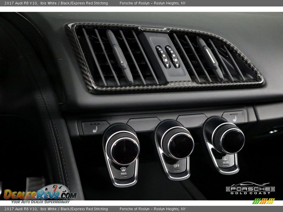 2017 Audi R8 V10 Ibis White / Black/Express Red Stitching Photo #22