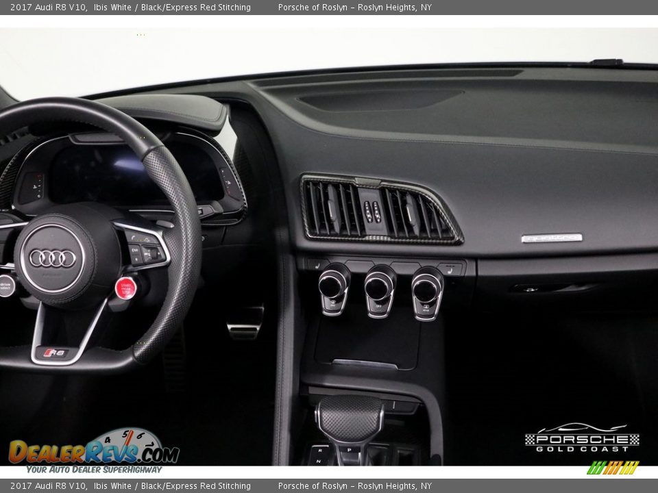 2017 Audi R8 V10 Ibis White / Black/Express Red Stitching Photo #23