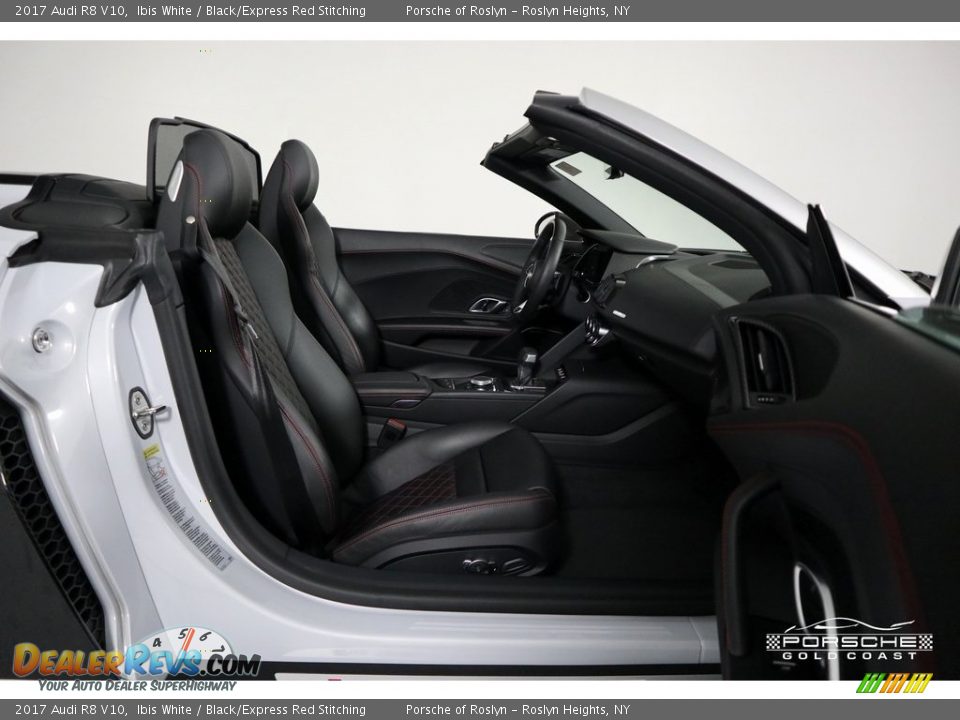 2017 Audi R8 V10 Ibis White / Black/Express Red Stitching Photo #24