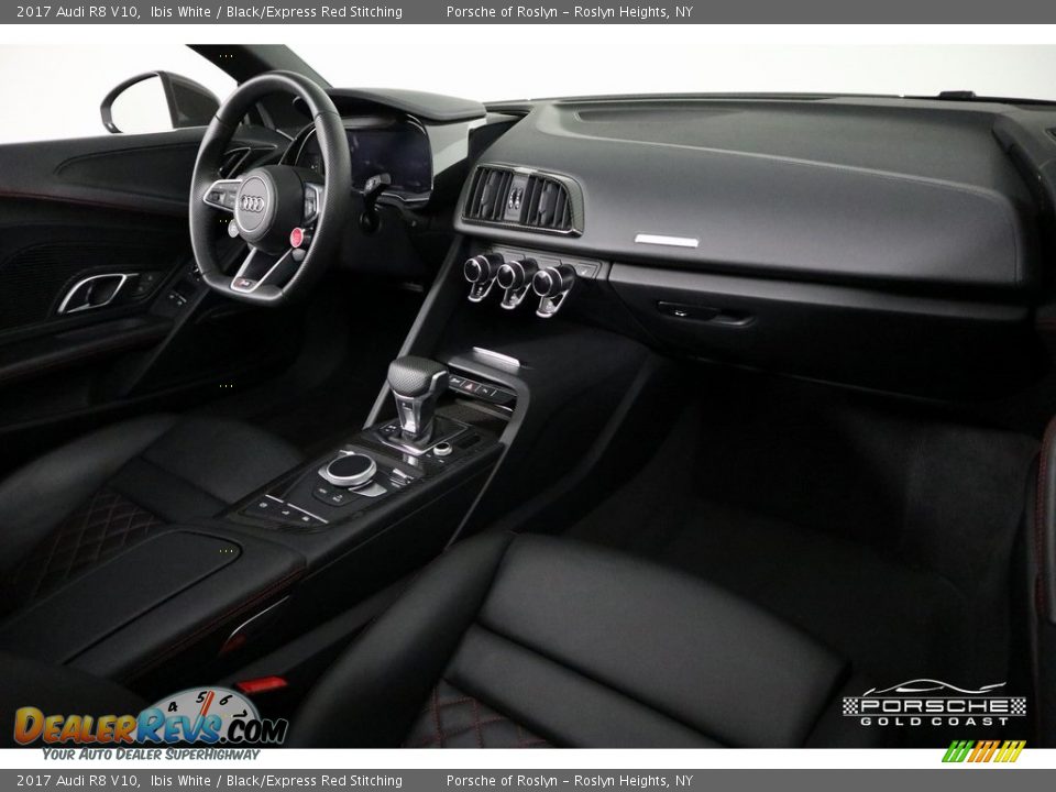 2017 Audi R8 V10 Ibis White / Black/Express Red Stitching Photo #26