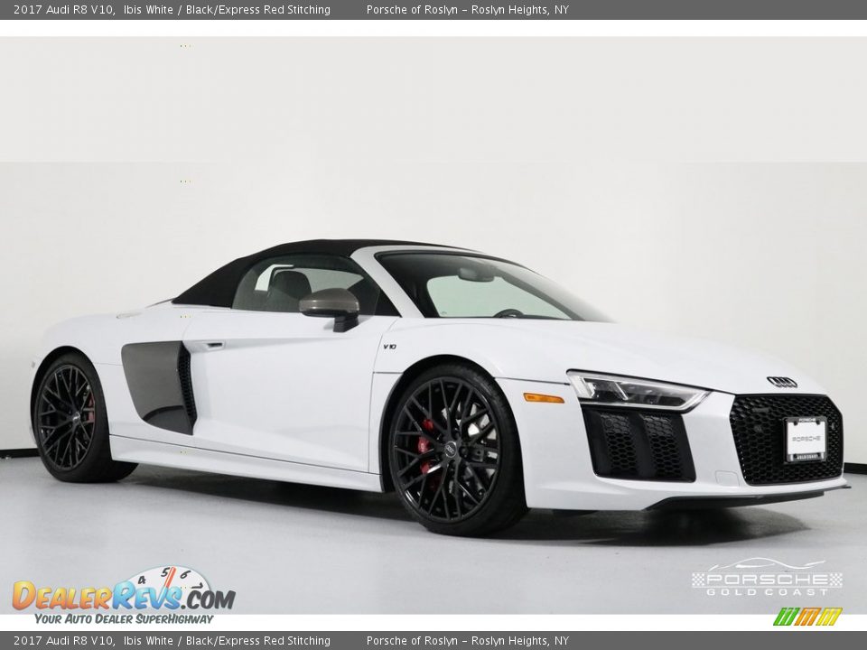 2017 Audi R8 V10 Ibis White / Black/Express Red Stitching Photo #28
