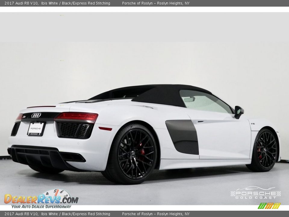 2017 Audi R8 V10 Ibis White / Black/Express Red Stitching Photo #29