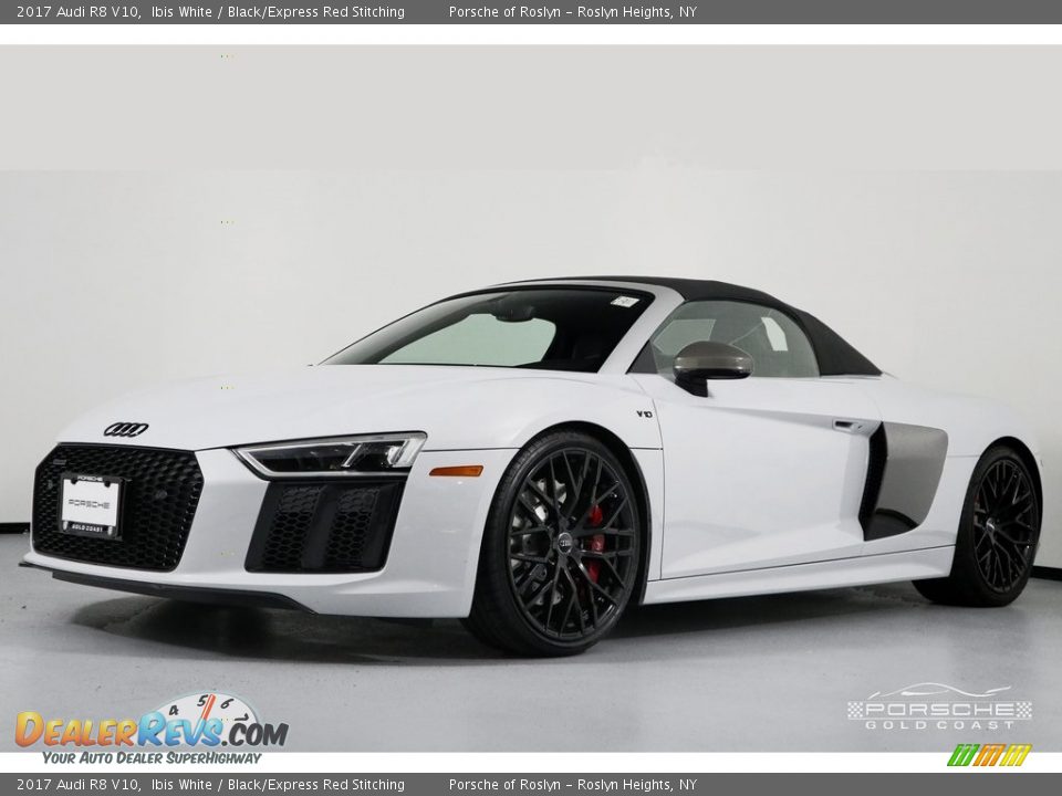 2017 Audi R8 V10 Ibis White / Black/Express Red Stitching Photo #30