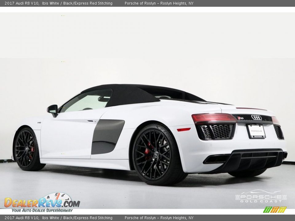 2017 Audi R8 V10 Ibis White / Black/Express Red Stitching Photo #31