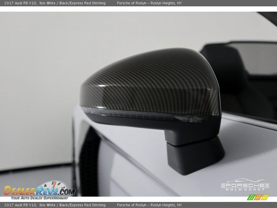 2017 Audi R8 V10 Ibis White / Black/Express Red Stitching Photo #34