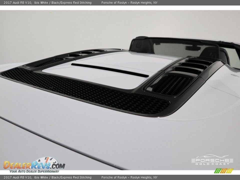 2017 Audi R8 V10 Ibis White / Black/Express Red Stitching Photo #36
