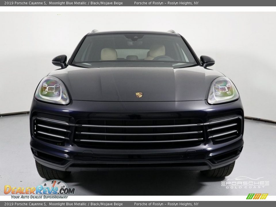 2019 Porsche Cayenne S Moonlight Blue Metallic / Black/Mojave Beige Photo #2