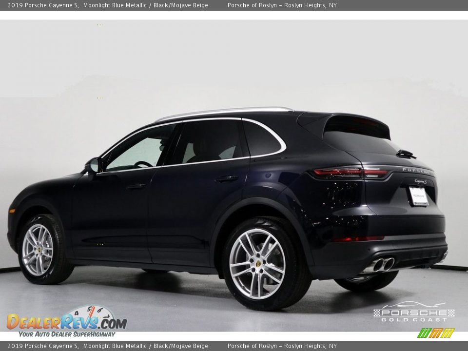 2019 Porsche Cayenne S Moonlight Blue Metallic / Black/Mojave Beige Photo #4