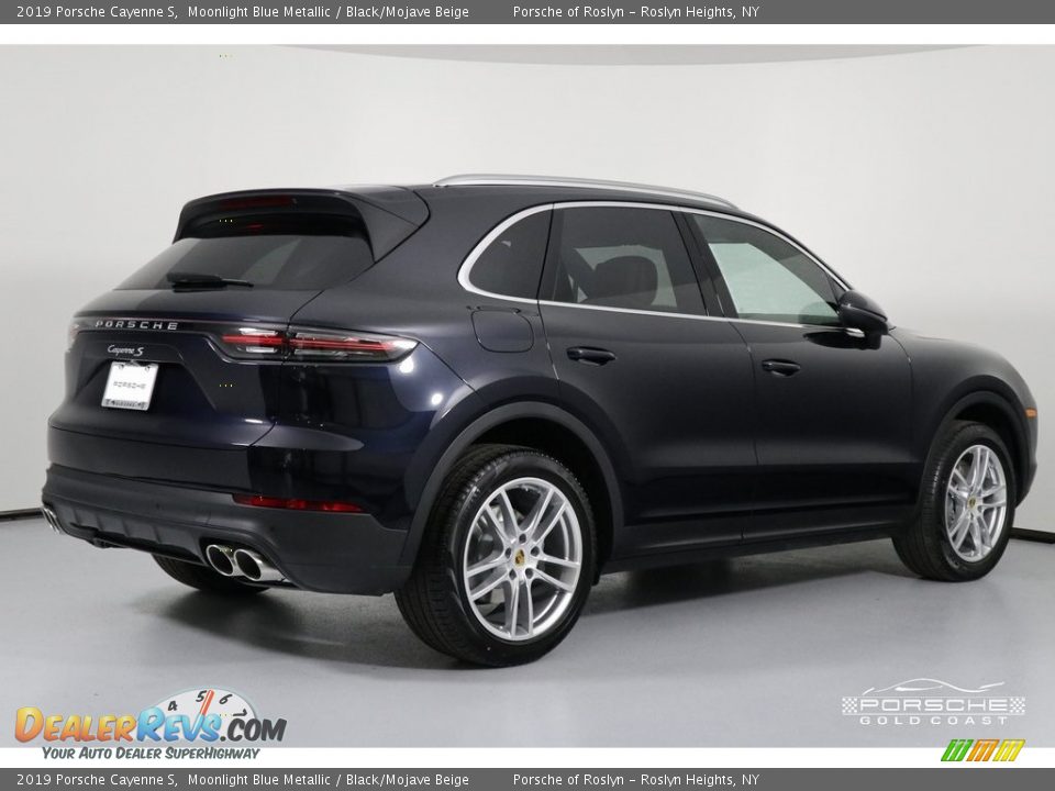 2019 Porsche Cayenne S Moonlight Blue Metallic / Black/Mojave Beige Photo #9