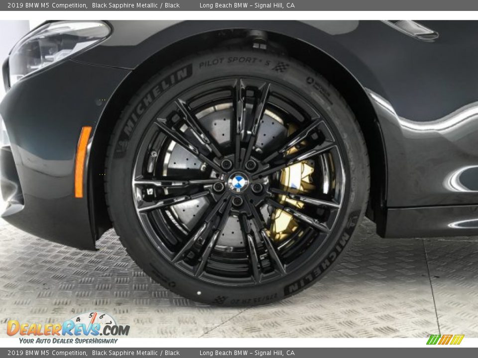 2019 BMW M5 Competition Black Sapphire Metallic / Black Photo #9