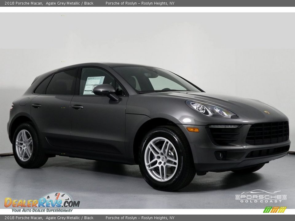 2018 Porsche Macan Agate Grey Metallic / Black Photo #1