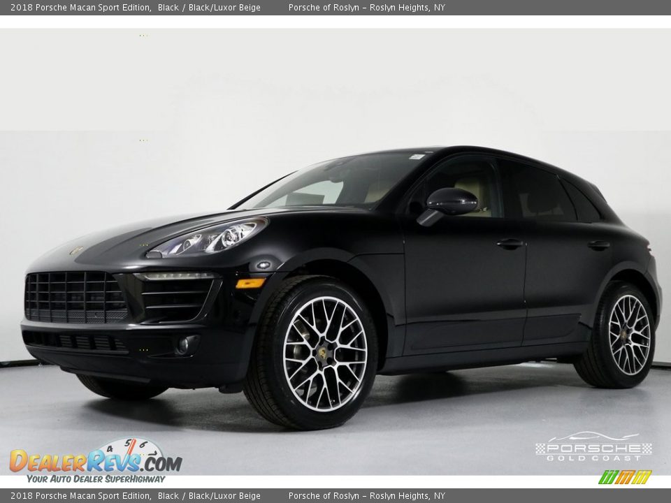 2018 Porsche Macan Sport Edition Black / Black/Luxor Beige Photo #3