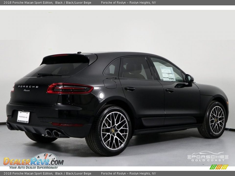 2018 Porsche Macan Sport Edition Black / Black/Luxor Beige Photo #8