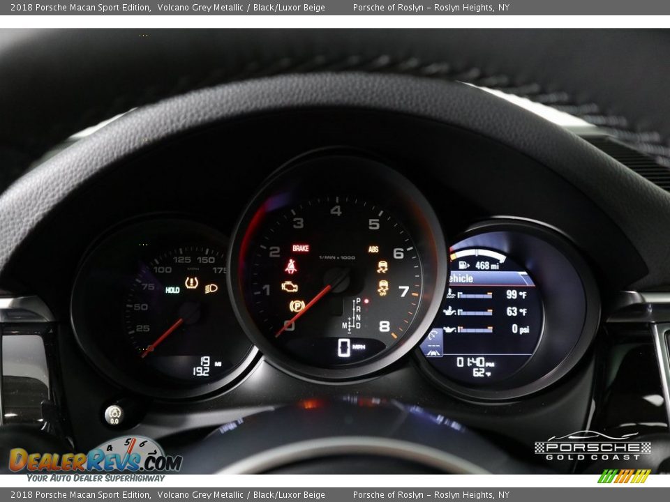 2018 Porsche Macan Sport Edition Volcano Grey Metallic / Black/Luxor Beige Photo #17