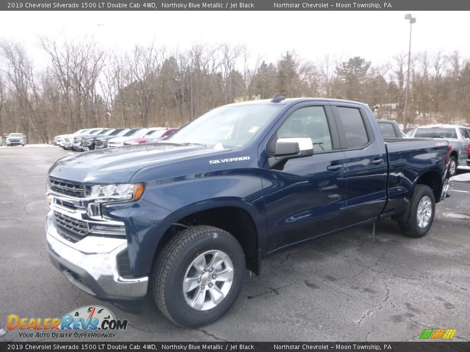 2019 Chevrolet Silverado 1500 LT Double Cab 4WD Northsky Blue Metallic / Jet Black Photo #1