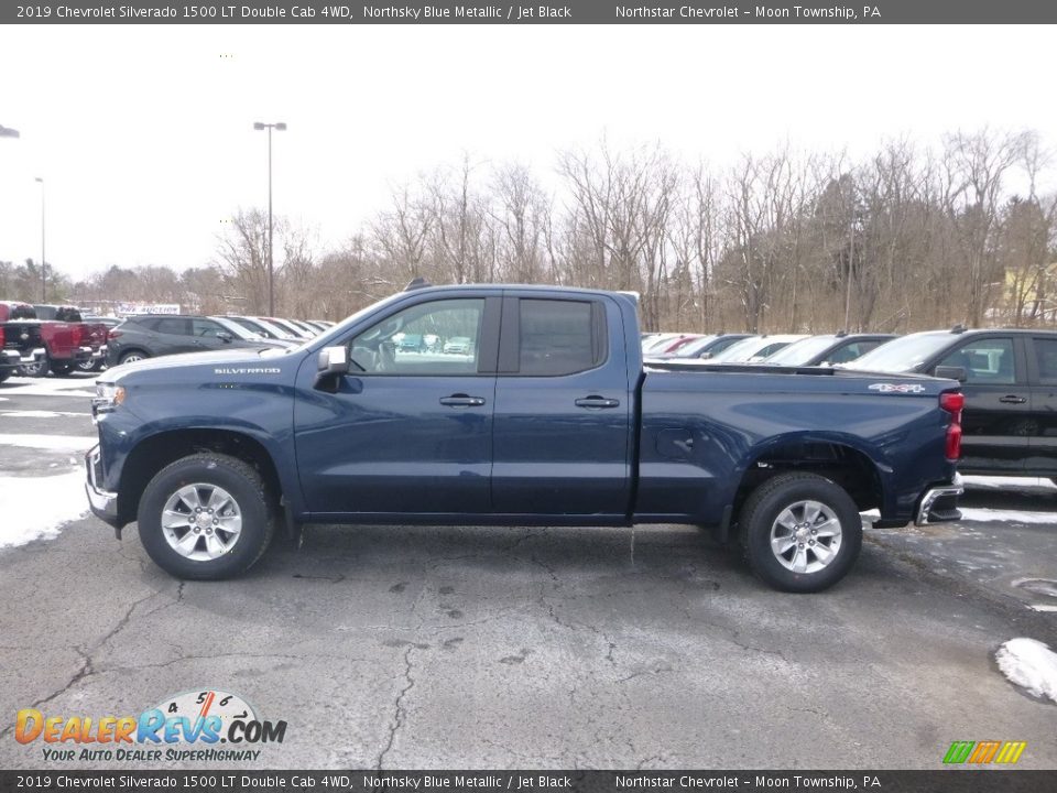 2019 Chevrolet Silverado 1500 LT Double Cab 4WD Northsky Blue Metallic / Jet Black Photo #2