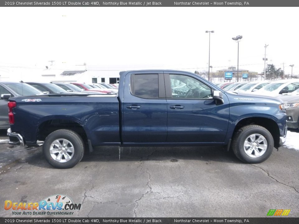 2019 Chevrolet Silverado 1500 LT Double Cab 4WD Northsky Blue Metallic / Jet Black Photo #6