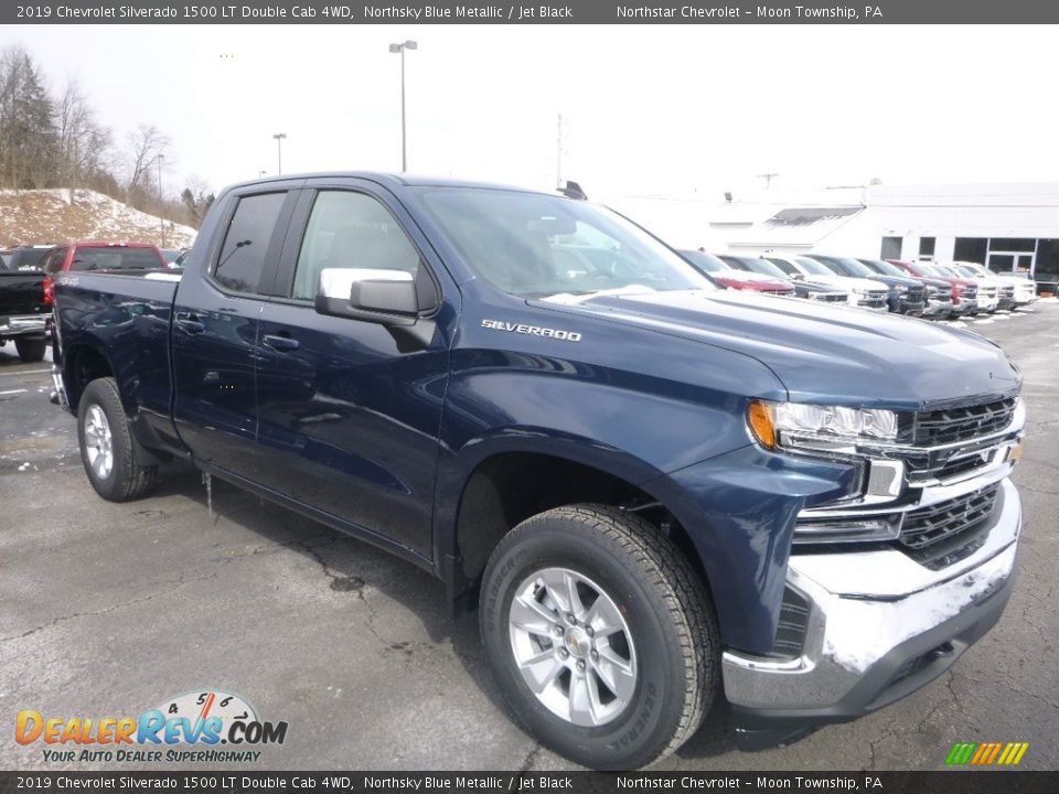 2019 Chevrolet Silverado 1500 LT Double Cab 4WD Northsky Blue Metallic / Jet Black Photo #7