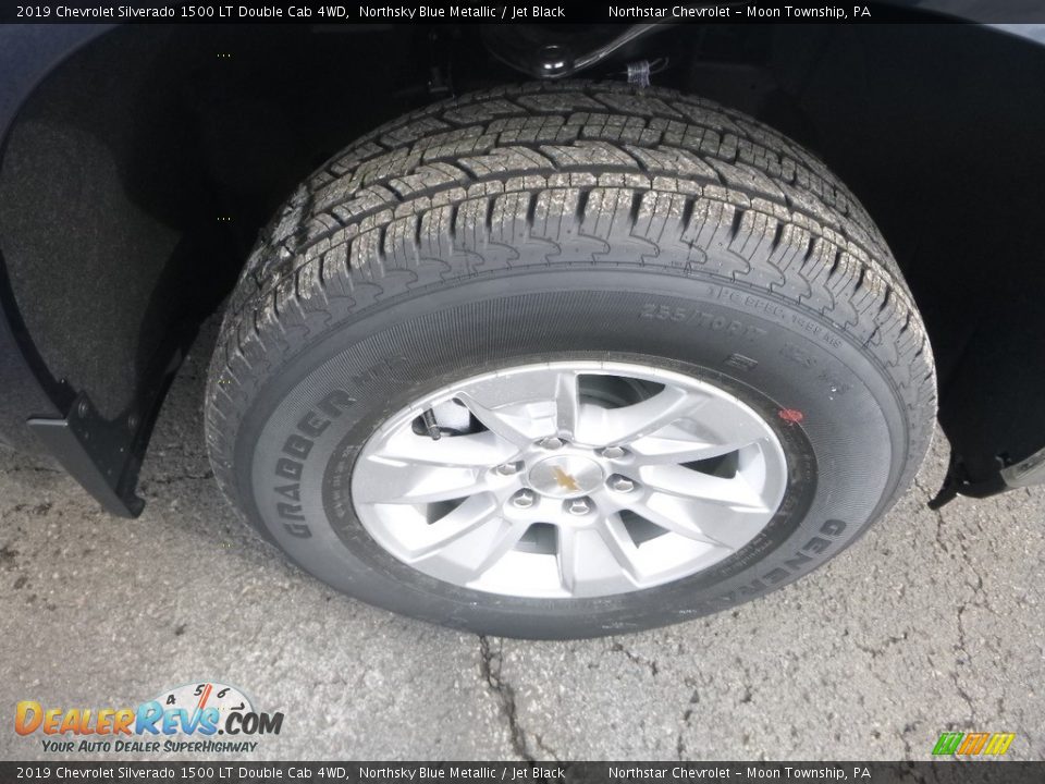 2019 Chevrolet Silverado 1500 LT Double Cab 4WD Northsky Blue Metallic / Jet Black Photo #9