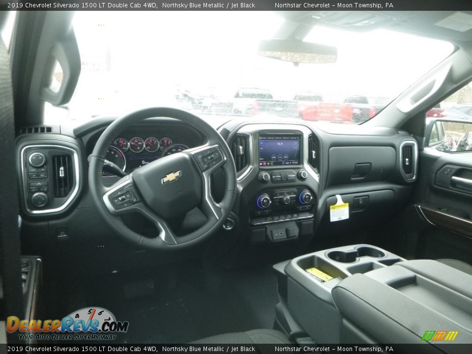 2019 Chevrolet Silverado 1500 LT Double Cab 4WD Northsky Blue Metallic / Jet Black Photo #14