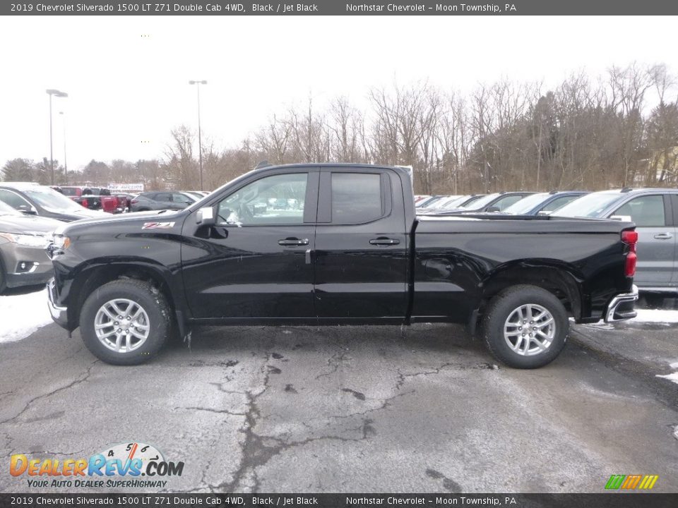 2019 Chevrolet Silverado 1500 LT Z71 Double Cab 4WD Black / Jet Black Photo #3