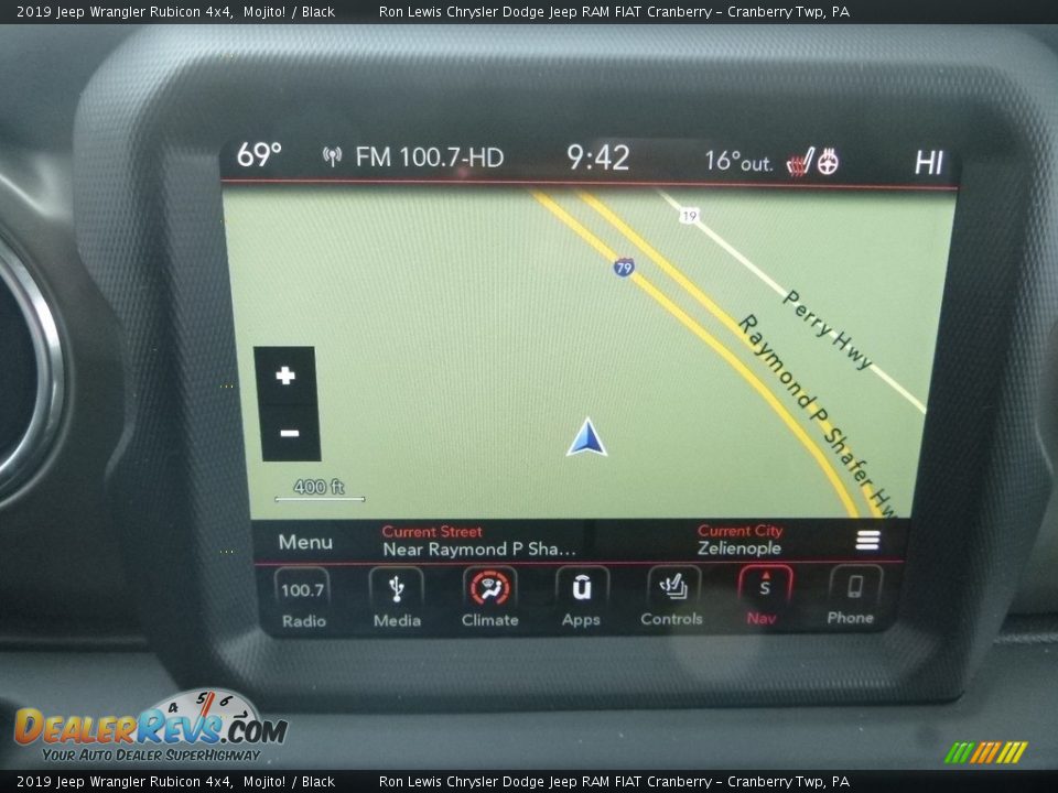 Navigation of 2019 Jeep Wrangler Rubicon 4x4 Photo #17