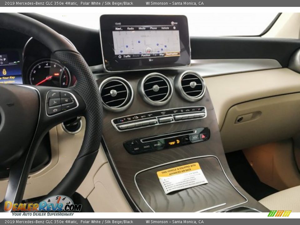 2019 Mercedes-Benz GLC 350e 4Matic Polar White / Silk Beige/Black Photo #6