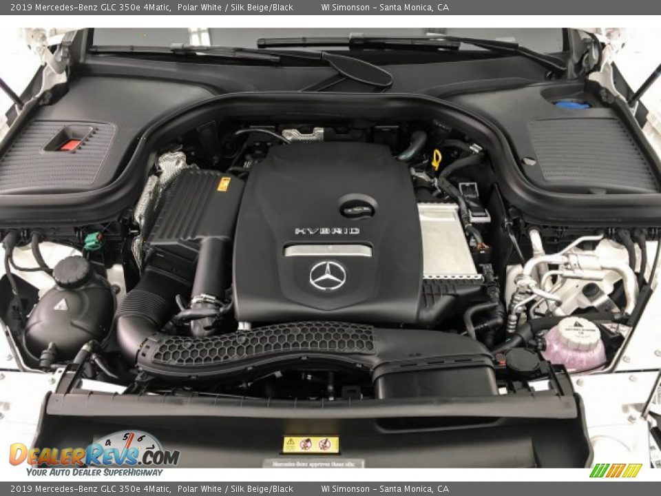 2019 Mercedes-Benz GLC 350e 4Matic Polar White / Silk Beige/Black Photo #8