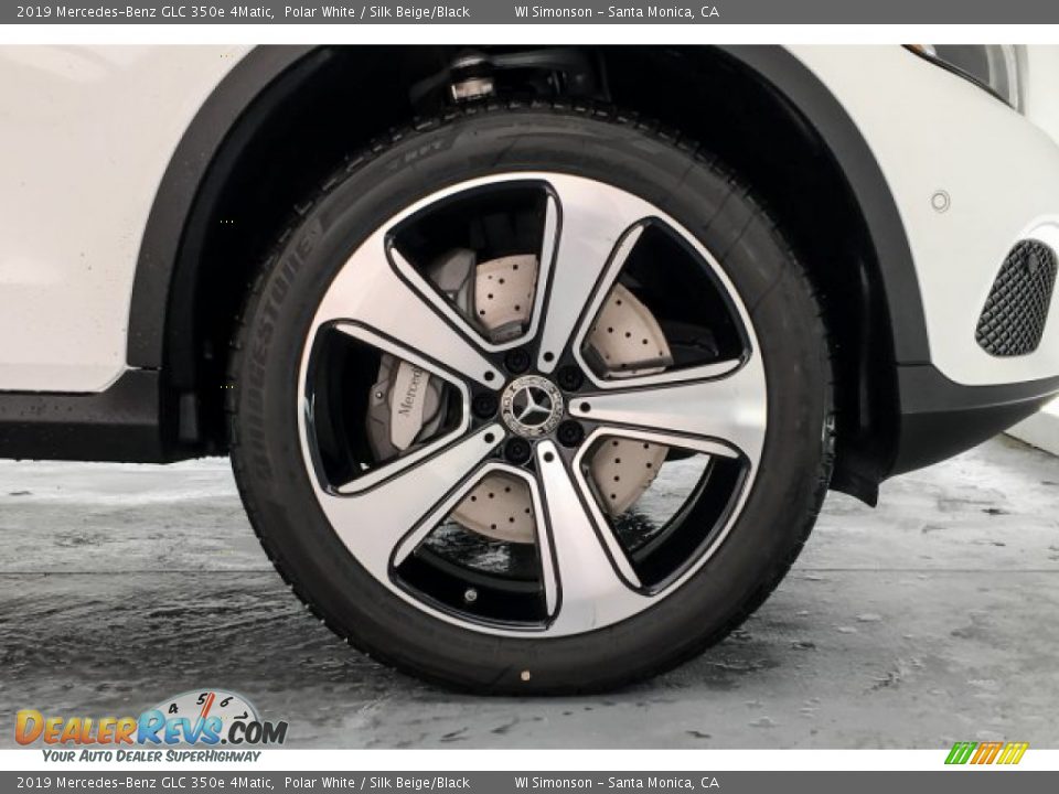 2019 Mercedes-Benz GLC 350e 4Matic Polar White / Silk Beige/Black Photo #9