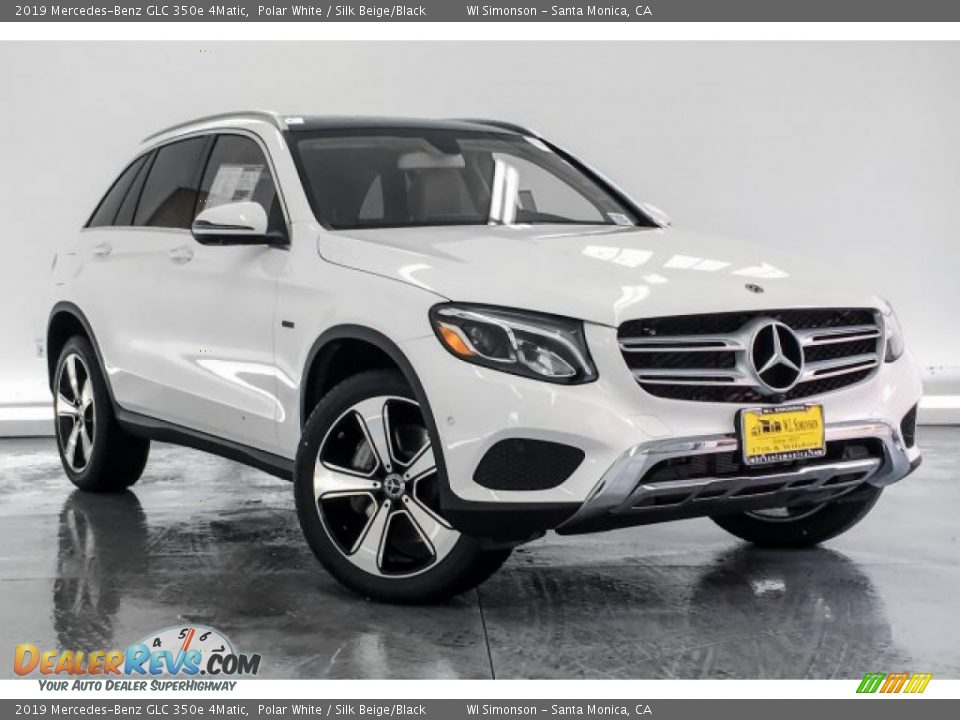 2019 Mercedes-Benz GLC 350e 4Matic Polar White / Silk Beige/Black Photo #12