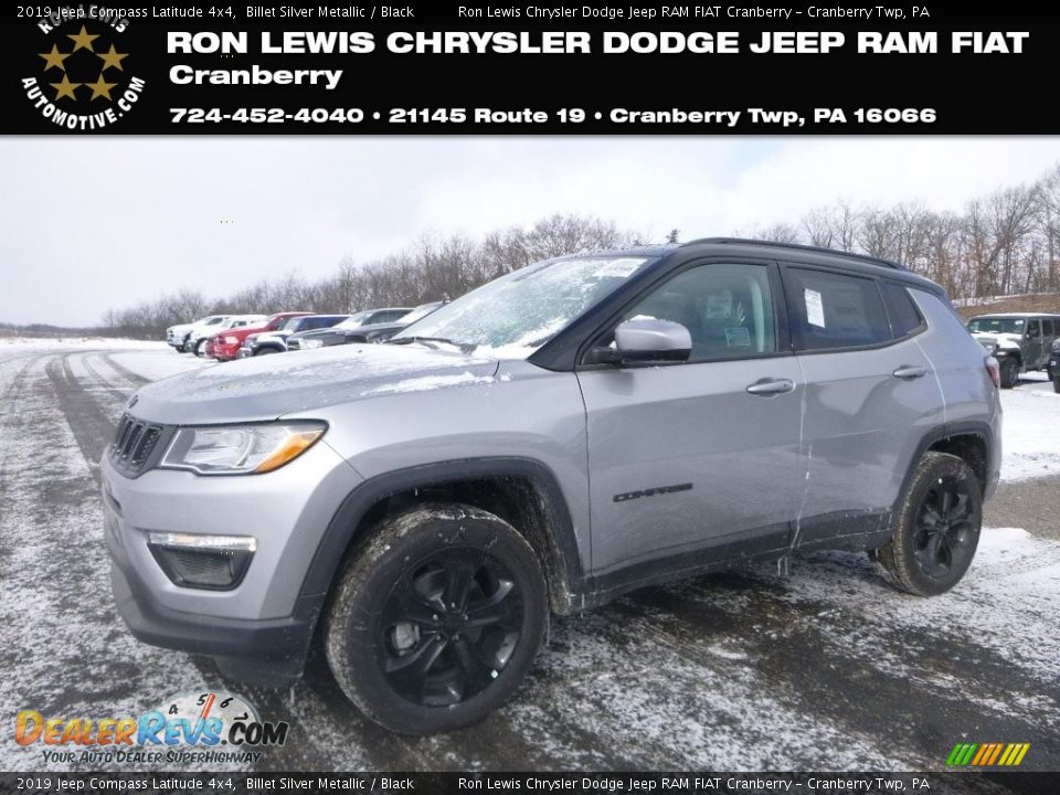 2019 Jeep Compass Latitude 4x4 Billet Silver Metallic / Black Photo #1