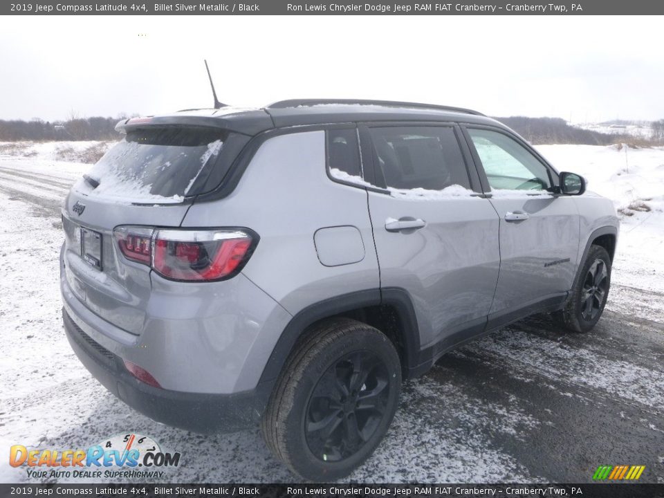 2019 Jeep Compass Latitude 4x4 Billet Silver Metallic / Black Photo #6