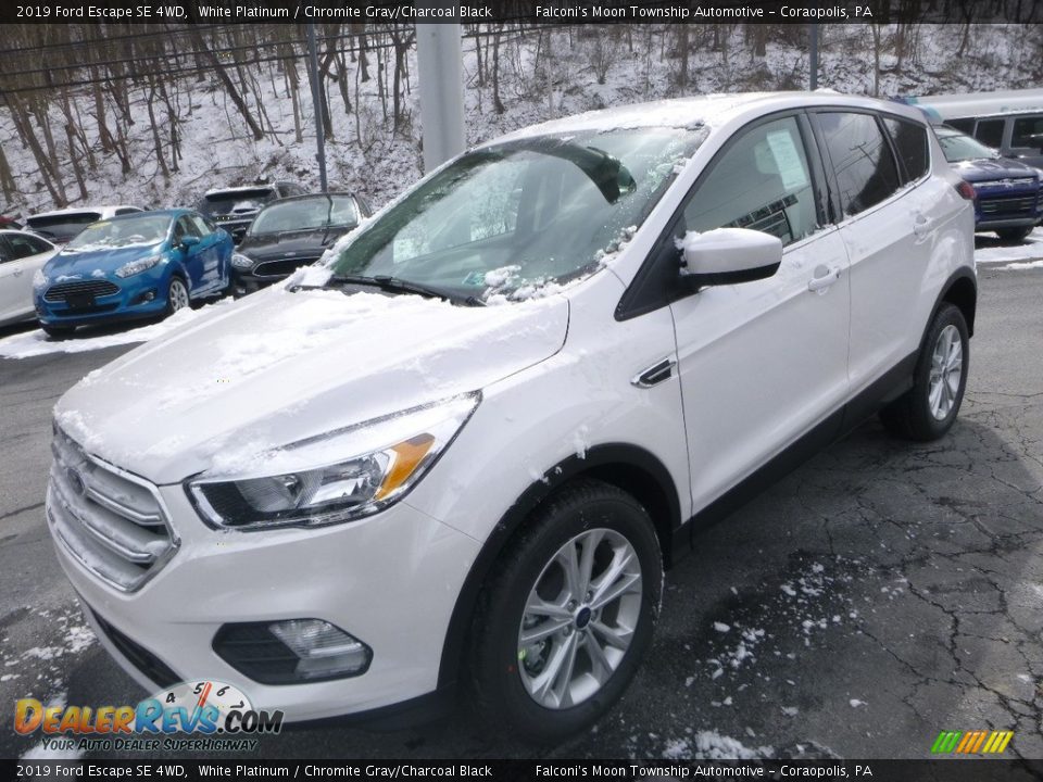 2019 Ford Escape SE 4WD White Platinum / Chromite Gray/Charcoal Black Photo #5
