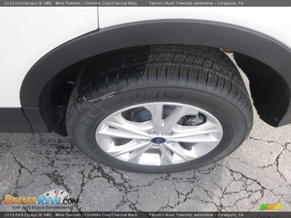 2019 Ford Escape SE 4WD White Platinum / Chromite Gray/Charcoal Black Photo #7