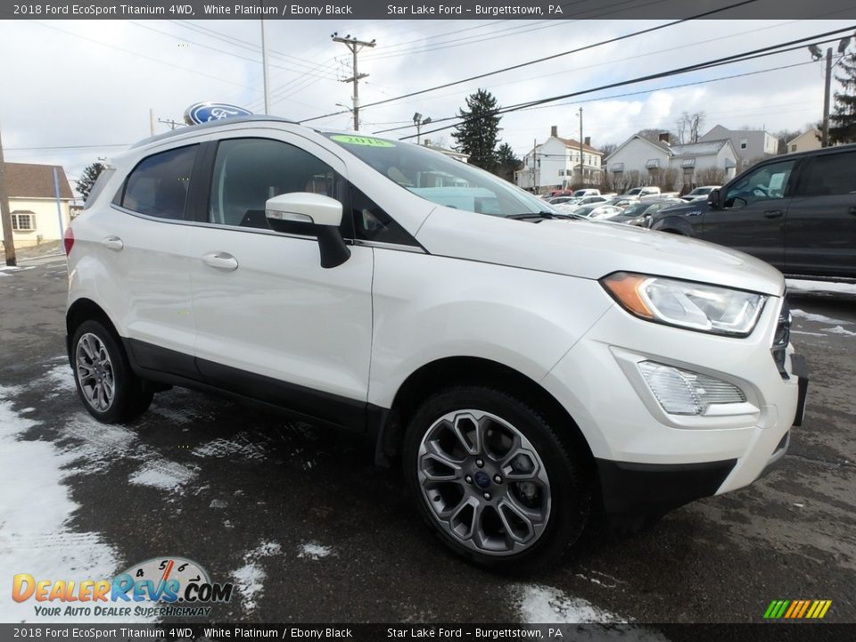 2018 Ford EcoSport Titanium 4WD White Platinum / Ebony Black Photo #3